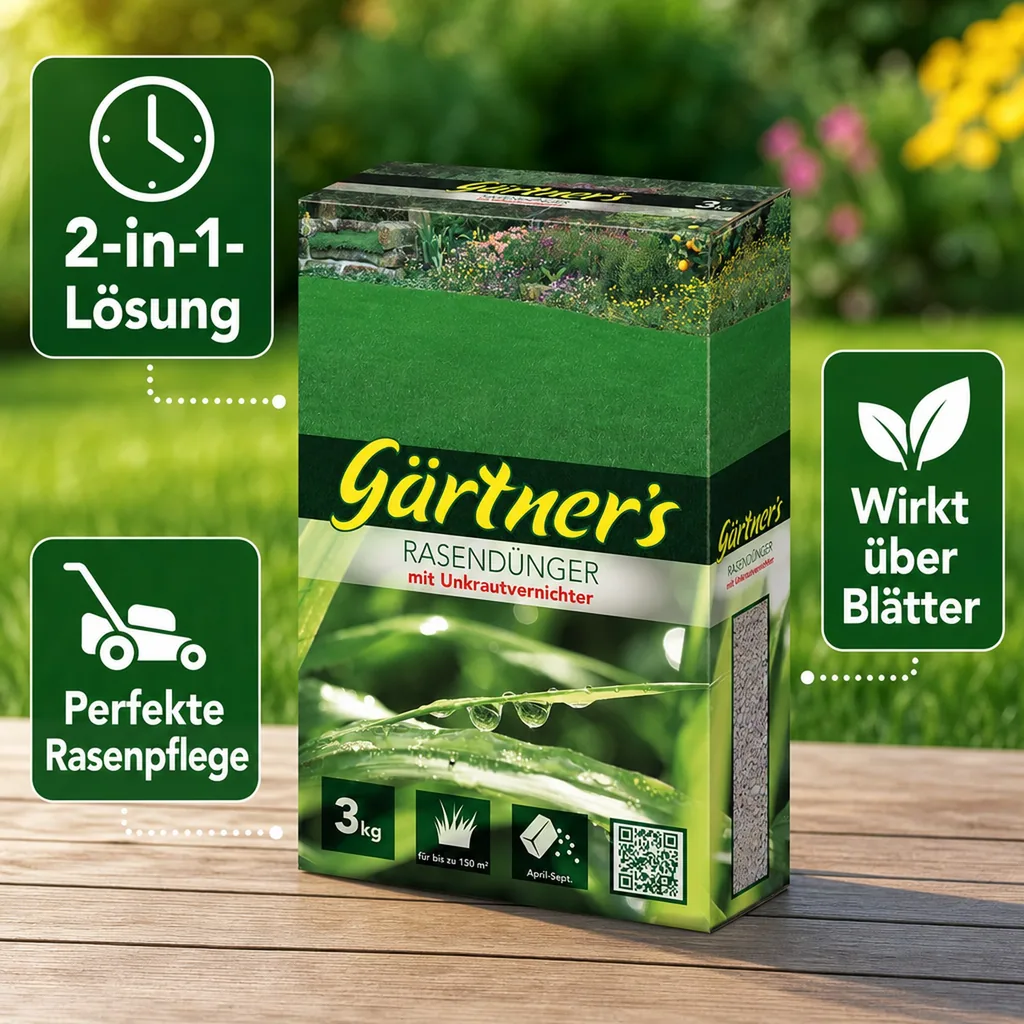 Rasendünger mit Unkrautvernichter 3 kg