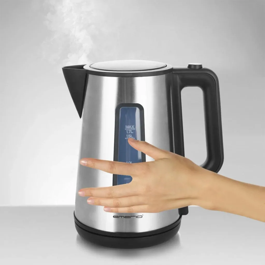 Wasserkocher, Cool Wall „WK-122829“, Edelstahl, 1,7 Liter