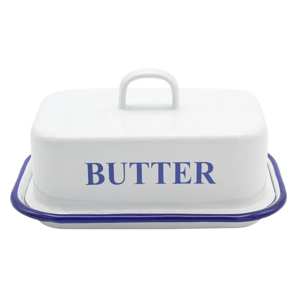 Butterdose Emaille 17 x 12 x 9 cm