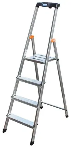 Alu - Stufen - Stehleiter, 8 Stufen