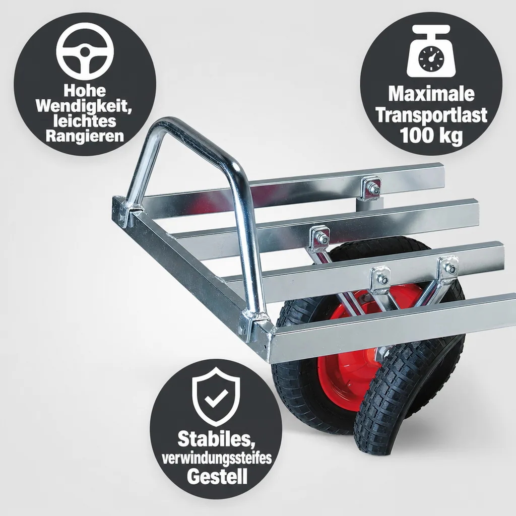 Alu Schweizer Karre, 100 kg Tragkraft