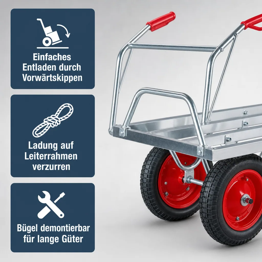 Alu Schweizer Karre, 100 kg Tragkraft