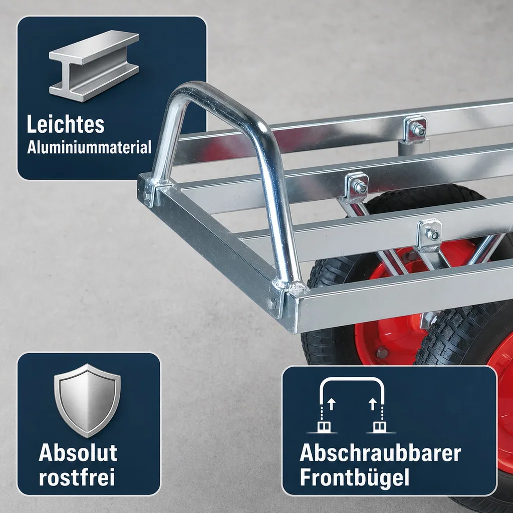 Schweizer Karre aus Alu, 100 kg Tragkraft