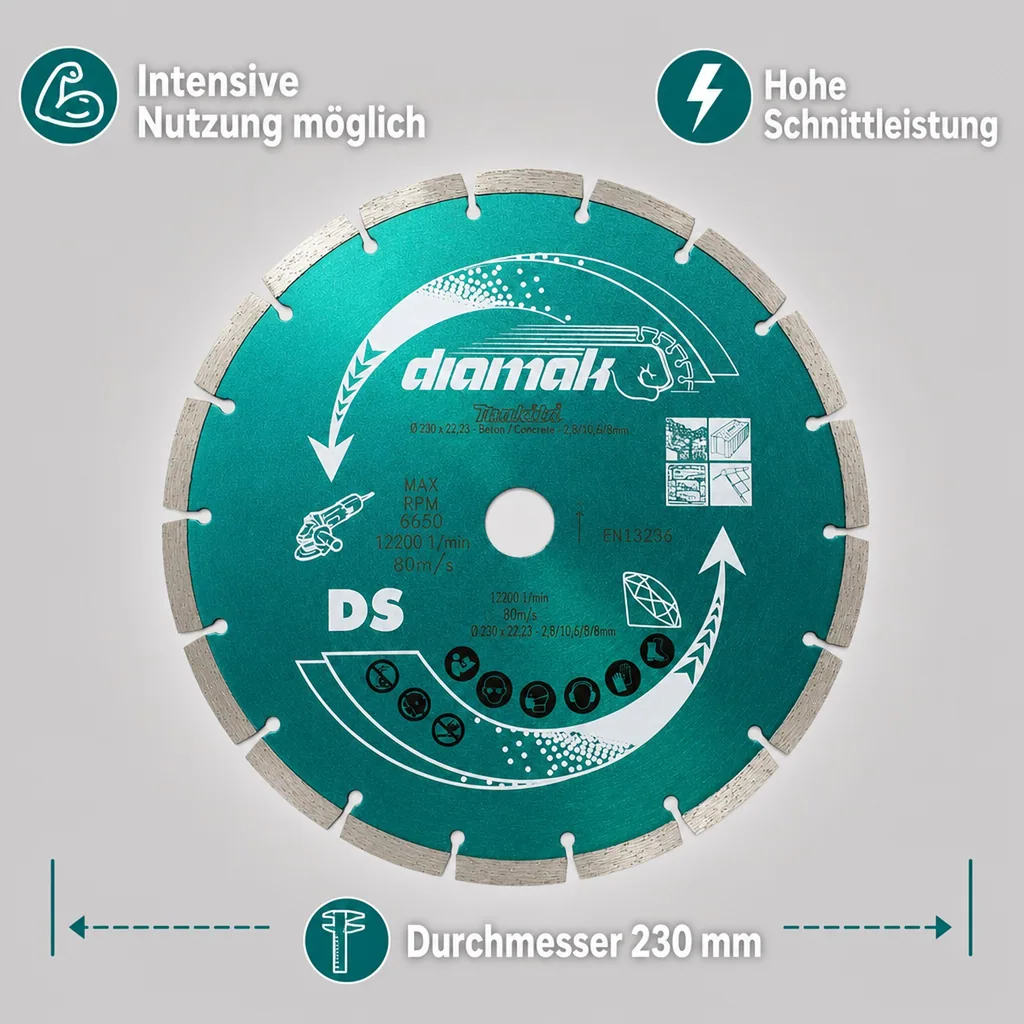Diamantscheiben DIAMAK 230 mm