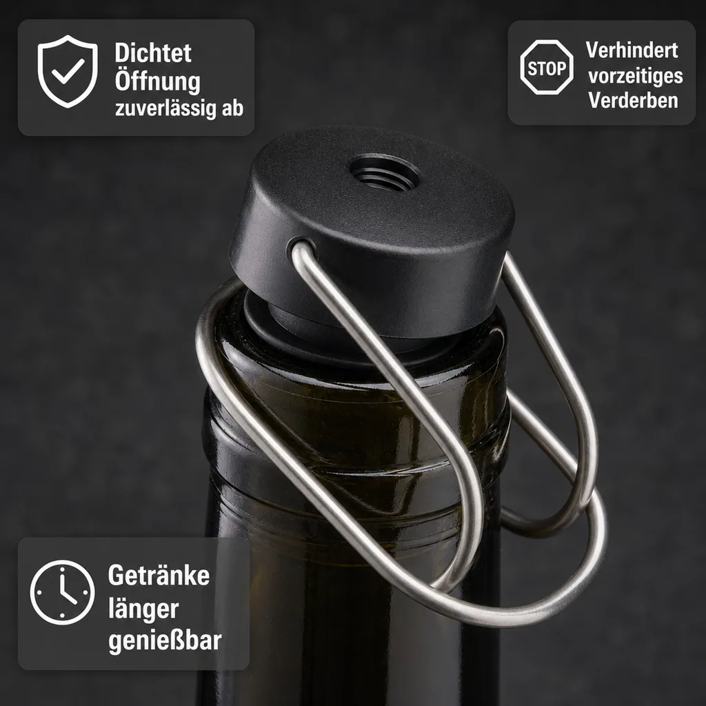 Flaschenverschluss Tip Top Universal - Weinverschluss & Bierverschluss | Wiederverschließbar