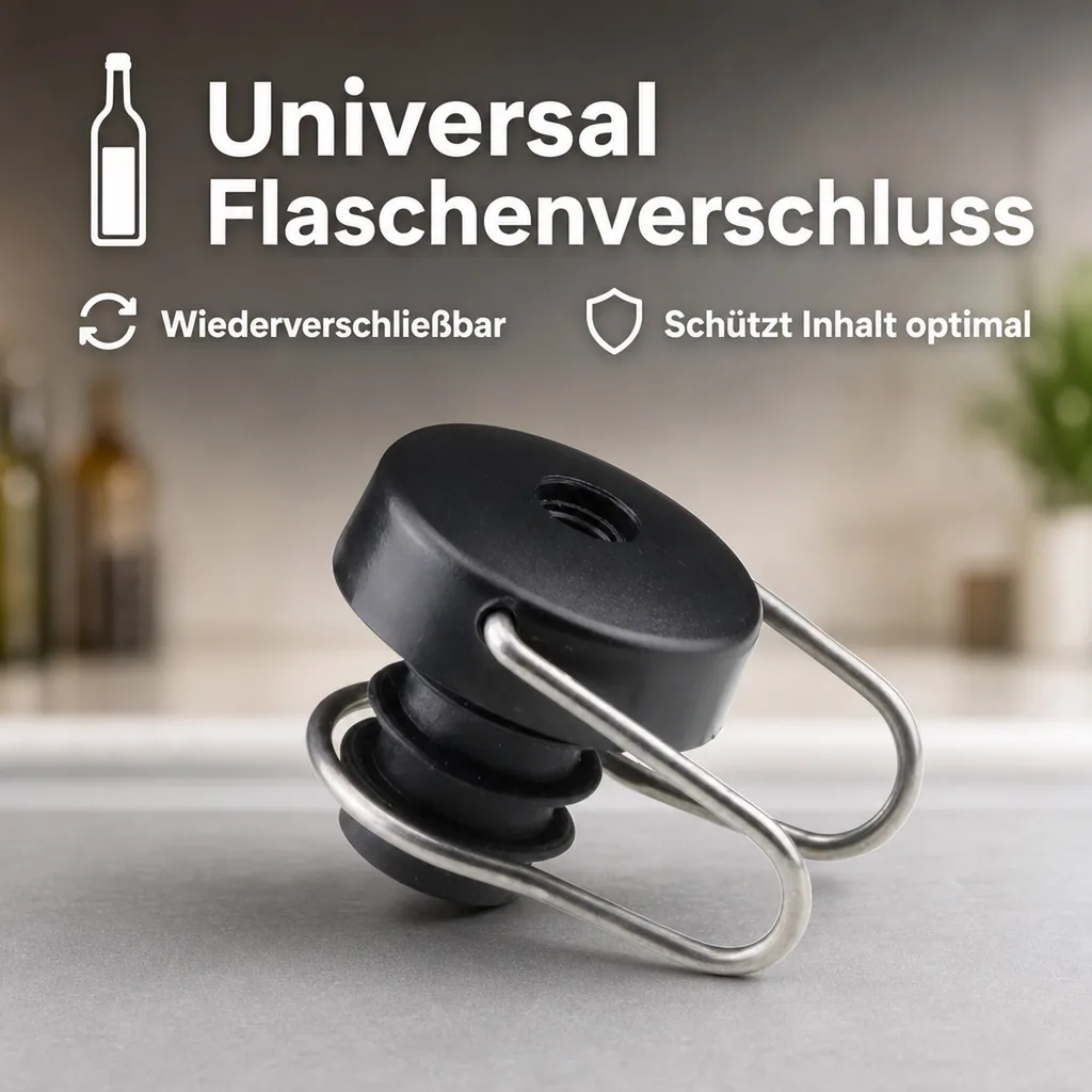 Flaschenverschluss Tip Top Universal - Weinverschluss & Bierverschluss | Wiederverschließbar
