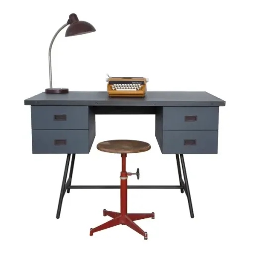Laurette Schreibtisch L50, Farbe: Gris Souris