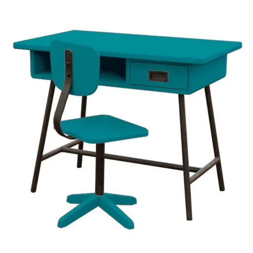 Laurette Kinderschreibtisch La Classe mit Stuhl, Farbe: lila