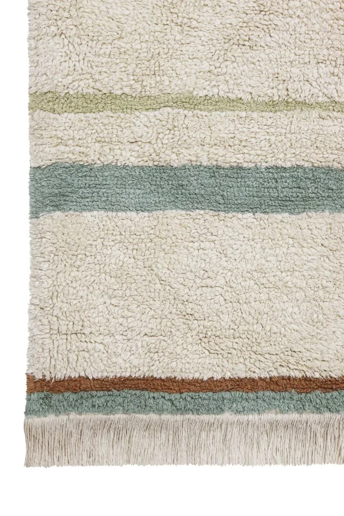 Lorena Canals Waschbarer Teppich - Lanes Vintage Blue, Größe: 90 x 130 cm