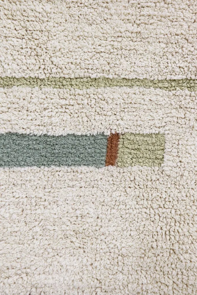 Lorena Canals Waschbarer Teppich - Lanes Vintage Blue, Größe: 90 x 130 cm