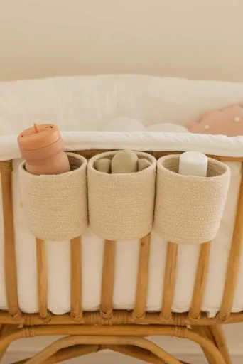 Lorena Canals Babybett Korb, Kinderbett Korb - Vanilla, Farbe: vanilla