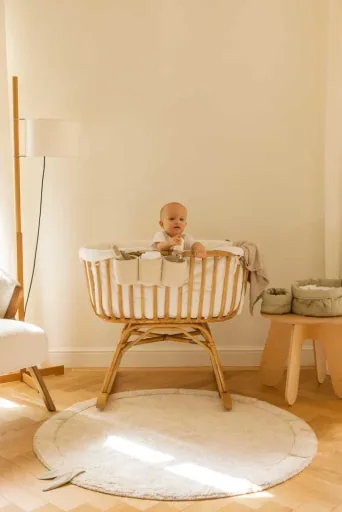 Lorena Canals Babybett Korb, Kinderbett Korb - Vanilla, Farbe: vanilla