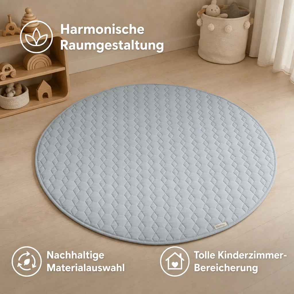 Nobodinoz Spielteppich Kiowa Riviera blau