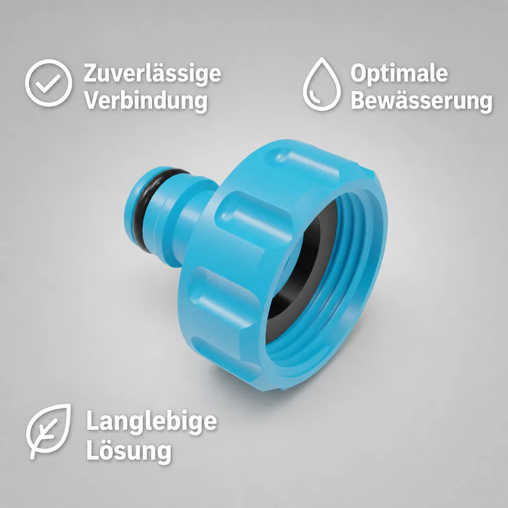 Wasserhahn Anschluss 1 Zoll, Innengewinde, Hahnverbinder, Adapter
