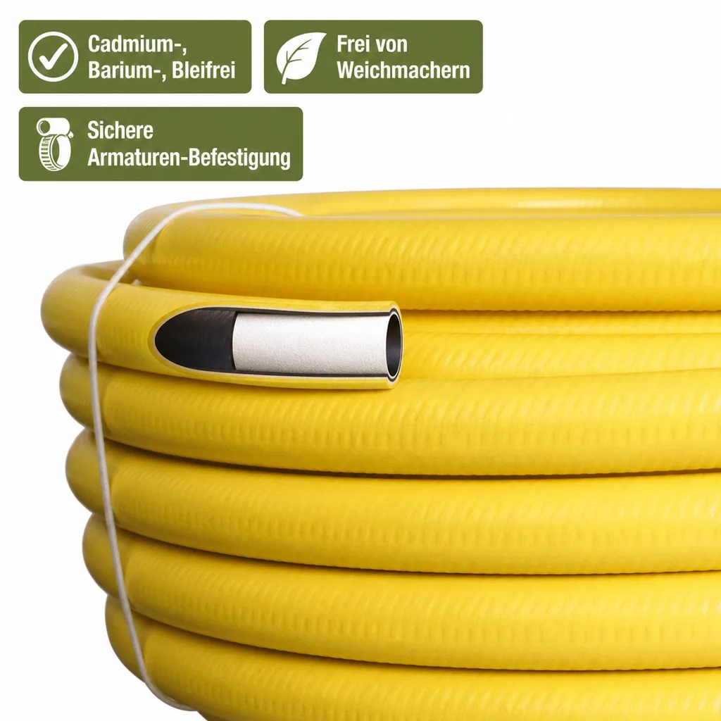 Gartenschlauch 1 Zoll, 25m, flexibel, knickfreier Wasserschlauch