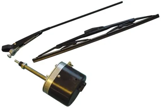 Scheibenwischermotor, Wischerarm und Wischerblatt im Set