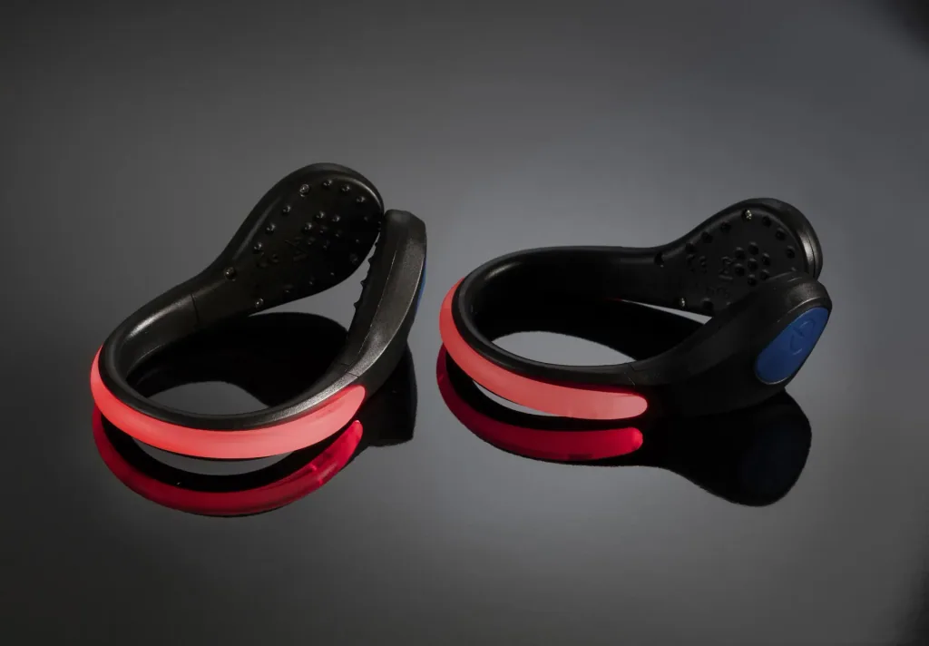 Leuchtclips für Schuhe im Doppelpack, Sichtbarkeit bei Dunkelheit