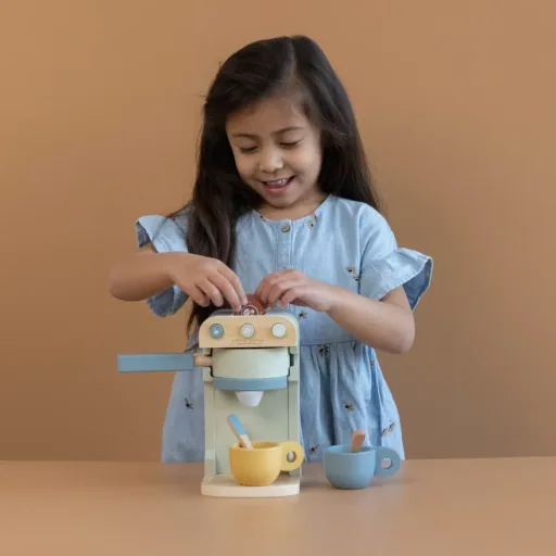 Little Dutch Holz Spielküche Zubehör Kaffeemaschine