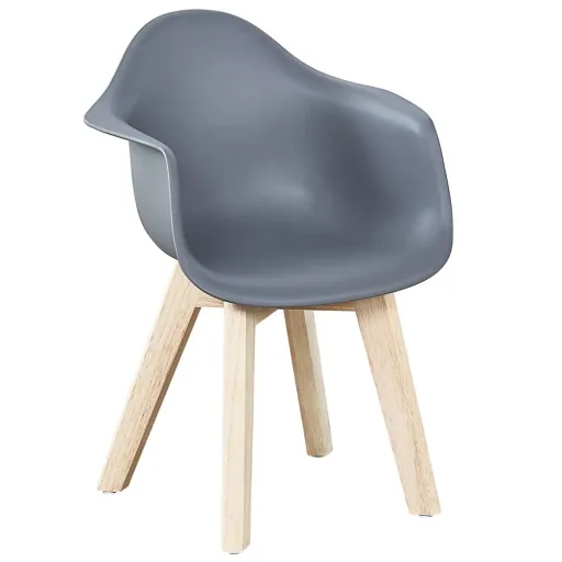 Quax Kinder Schalenstuhl 2 er Set grau
