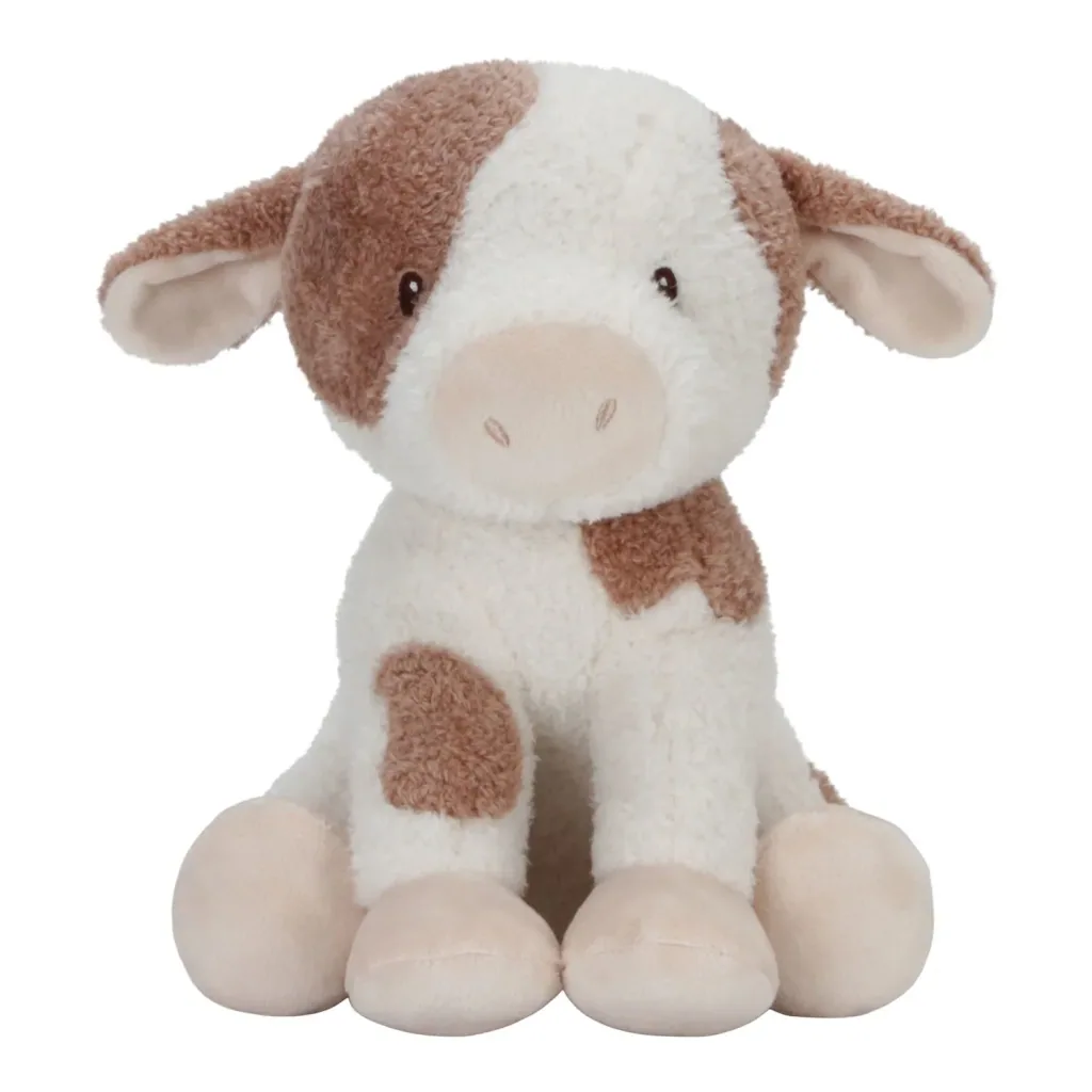 Little Dutch Kuscheltier, Plüschtier, Stofftier Kuh - Little Farm, aus weichem Stoff - Perfekt zum Spielen & Schmusen, 25cm