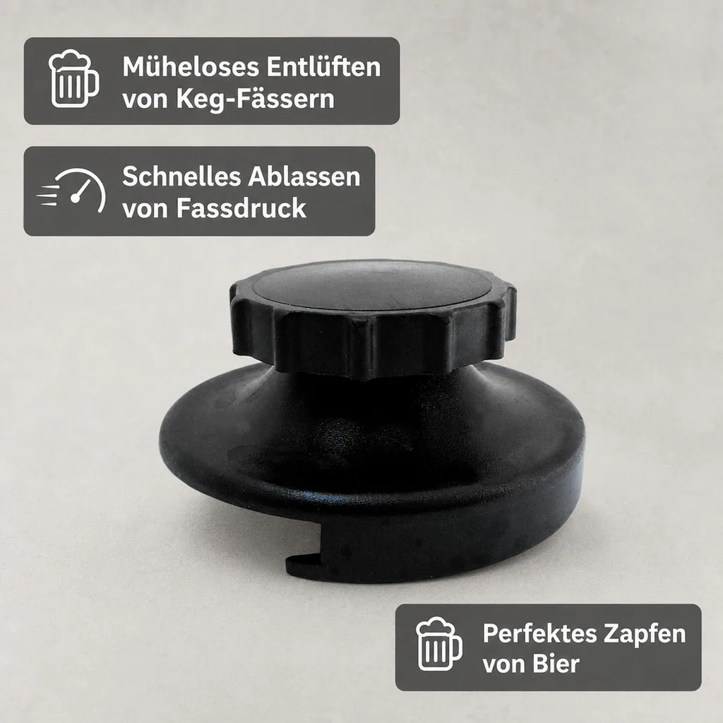 Bierfasslüfter, Fassentlüfter - Sicher und Zuverlässig, Ausführung: für Flachfitting und Kombifitting