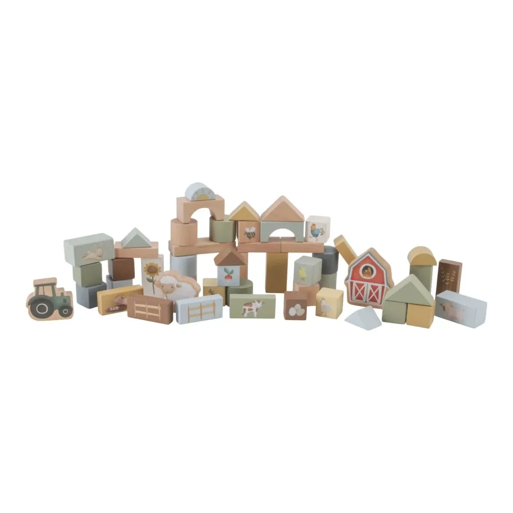 Little Dutch Bausteine Little Farm, 20x16,5x16,5