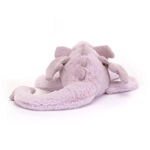 Jellycat Kuscheltier, Plüschtier, Stofftier - Lavender Dragon, Größe: Klein - H8 X B30 CM
