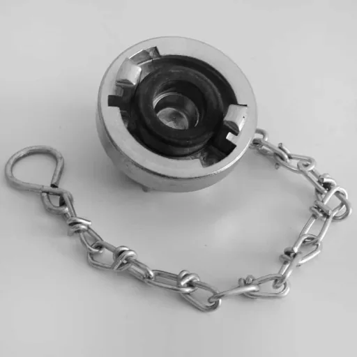 Storz Kupplung, D Blindkupplung mit Kette, Feuerwehrkupplung