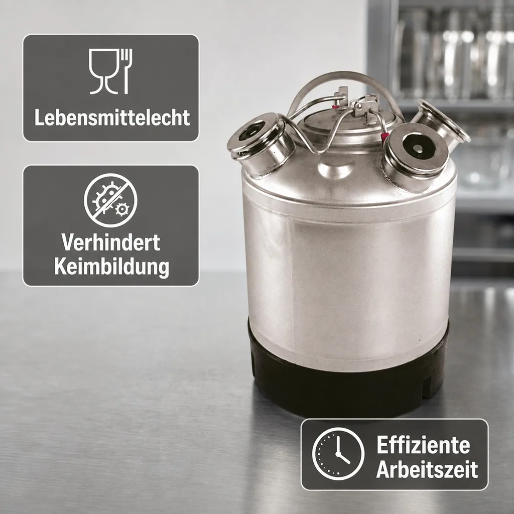 Reinigungsbehälter für 2 Fittinge, Edelstahl, Fittinge austauschbar, ohne Fittinge