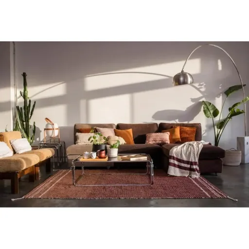 Lorena Canals waschbarer Wendeteppich "Reversible Twin" braun, Größe: 170 x 240 cm