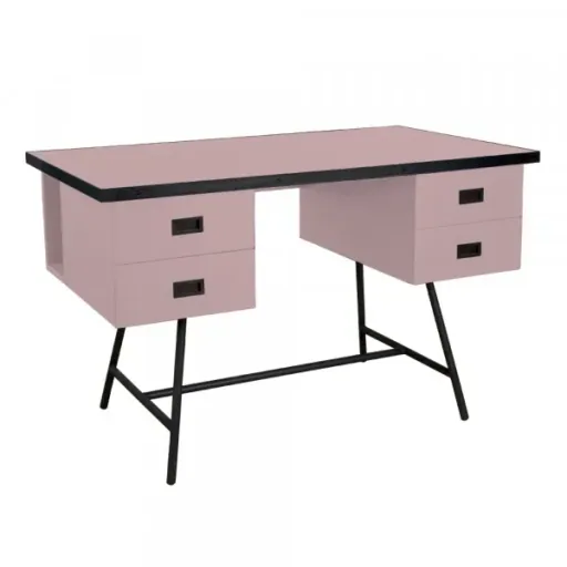 Laurette Schreibtisch L50, Farbe: Rose poudre