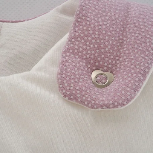Träumeland Liebmich Baby Schlafsack, Schlummersack, Innenschlafsack 3tlg. Set - Punkte Rosa, Grösse: 80/86