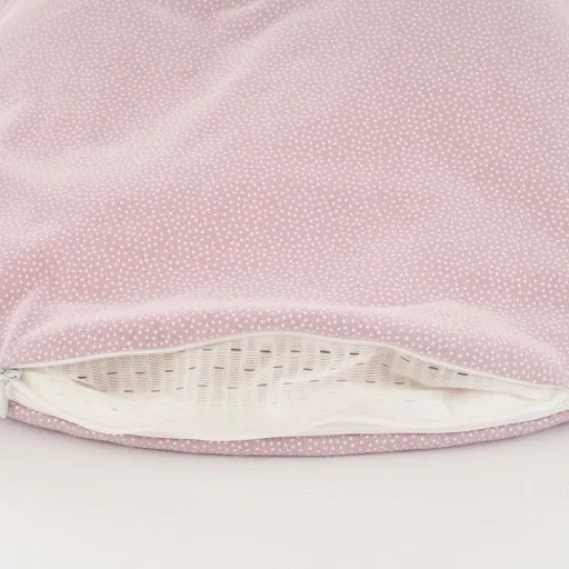 Träumeland Liebmich Baby Schlafsack, Schlummersack, Innenschlafsack 3tlg. Set - Punkte Rosa, Grösse: 80/86