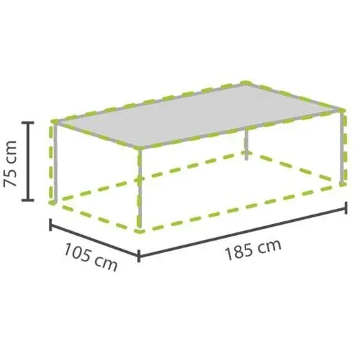 schutzhülle für gartentisch - max. 180 cm