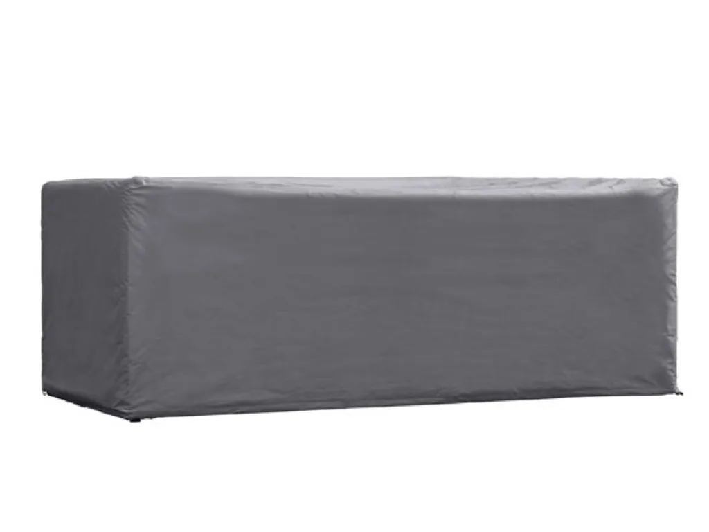 Wasser- und UV-beständige Tischabdeckung 185 x 105 x 75 cm, starker Outdoor-Möbelschutz, Regen- und Schmutzschutz für Gartentische bis 180 cm, grau