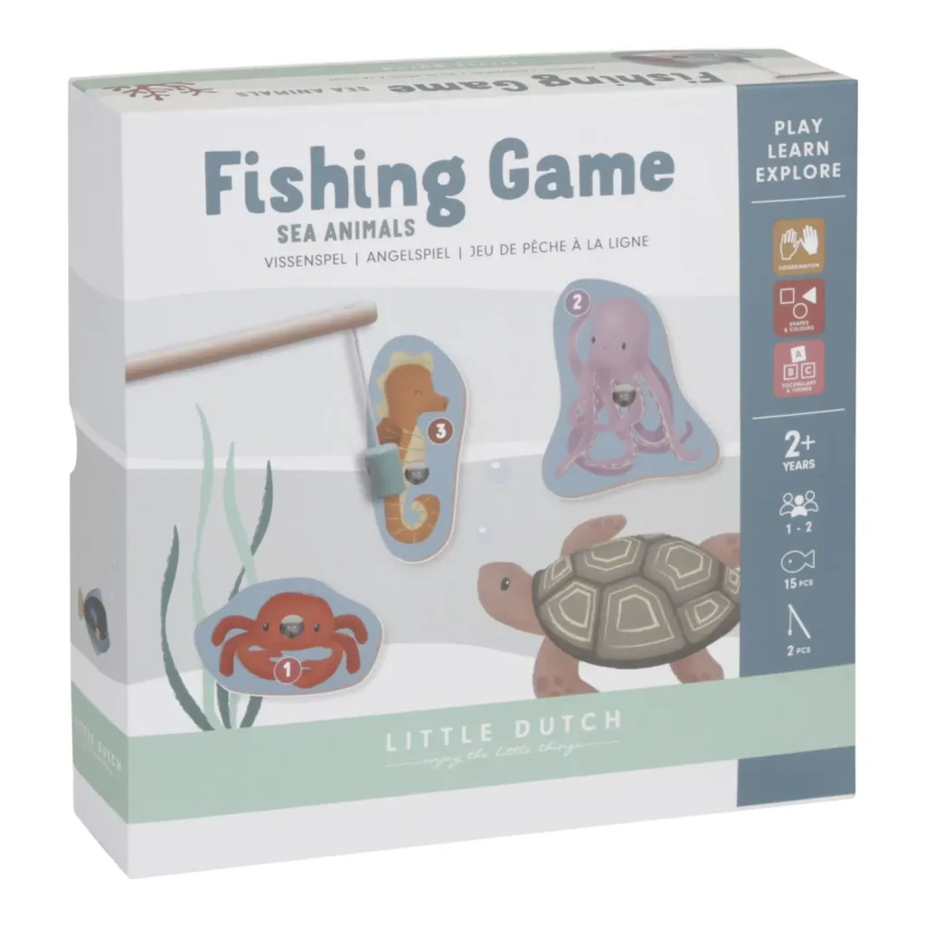 Little Dutch Angelspiel - Magnetisches Holzspielzeug für Kinder - Feinmotorik & Konzentration fördern