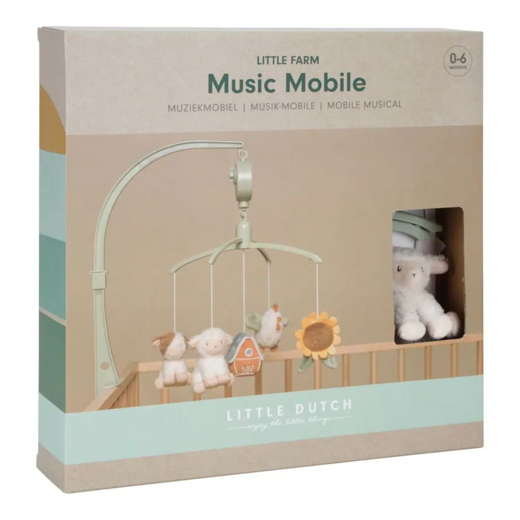 Little Dutch Baby Mobile, Mobile Babybett - Musik, Little Farm
