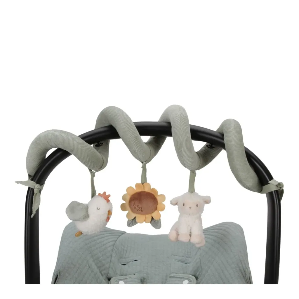 Little Dutch Aktivitätsspirale Little Farm - für Kinderwagen, Autositz & Bettchen ab 0 Monaten
