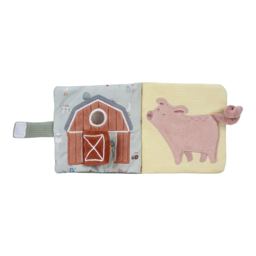 Little Dutch Stoffbuch, Buggy-Fühlbuch - Little Farm, Buggybuchmit Aktivitäten für Babys