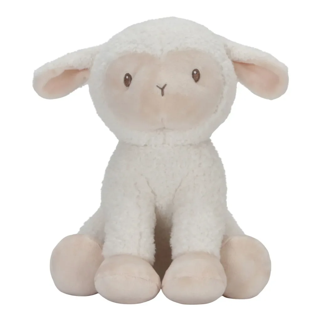 Little Dutch Kuscheltier, Plüschtier, Stofftier Schaf - Little Farm, aus weichem Stoff - Perfekt zum Spielen & Schmusen, 25cm