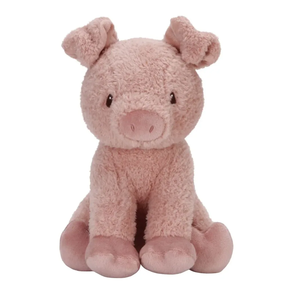 Little Dutch Kuscheltier, Plüschtier, Stofftier Schwein - Little Farm, aus weichem Stoff - Perfekt zum Spielen & Schmusen, 25cm