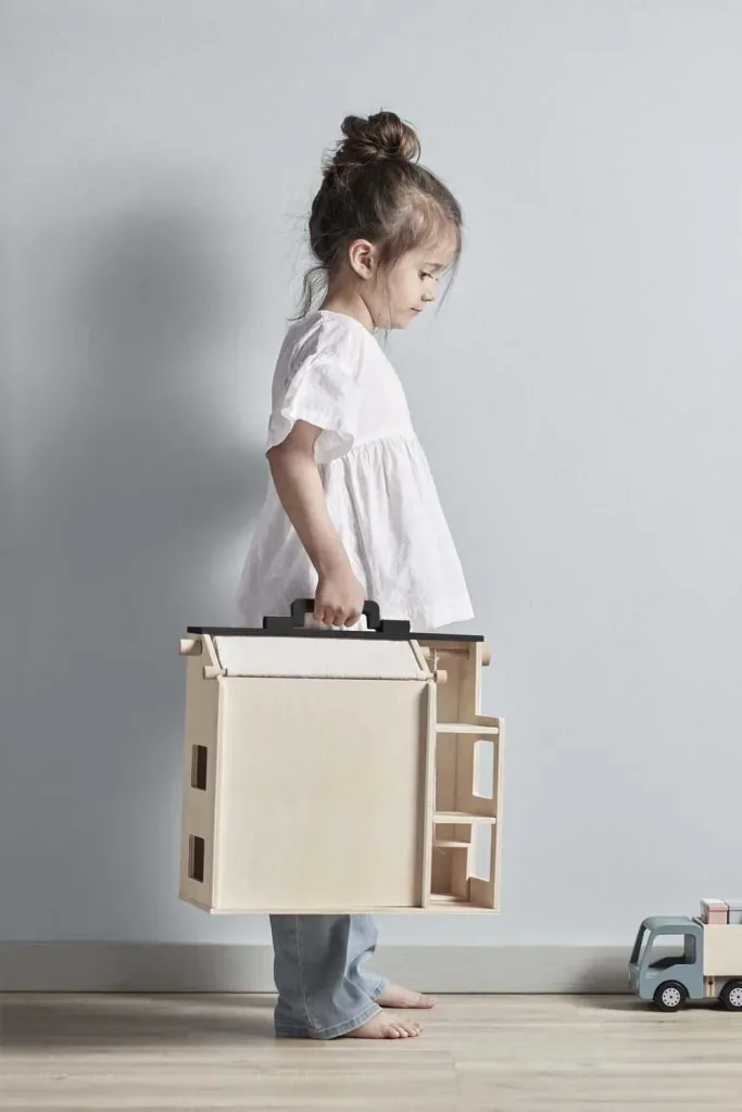 Kids Concept Spielzeug Puppenhaus tragbar Holz