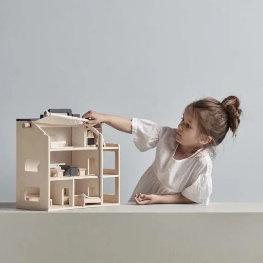 Kids Concept Spielzeug Puppenhaus tragbar Holz