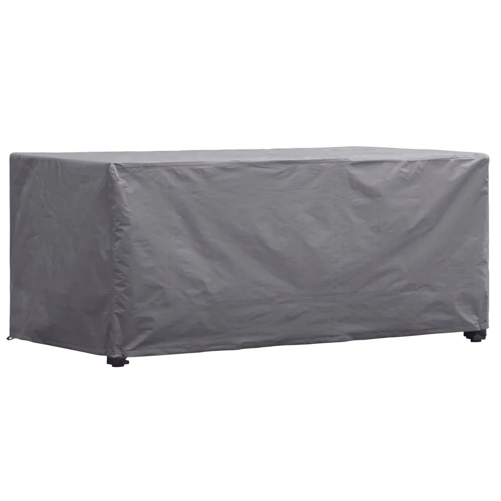 Schutzhülle für Gartentisch 165 x 105 x 75 cm, wasser- und UV-beständig, starke rechteckige Abdeckung gegen Regen und Schmutz, atmungsaktives gewebtes Material, geeignet für Tische bis 160 cm