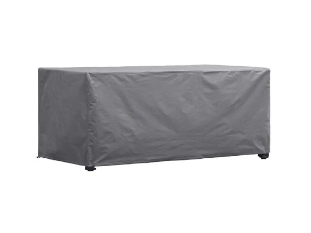 Schutzhülle für Gartentisch 165 x 105 x 75 cm, wasser- und UV-beständig, starke rechteckige Abdeckung gegen Regen und Schmutz, atmungsaktives gewebtes Material, geeignet für Tische bis 160 cm