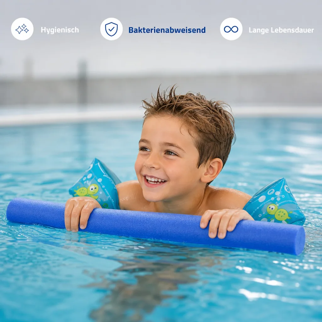 Poolnudel blau 160cm, Schwimmnudel, Wassersportzubehör