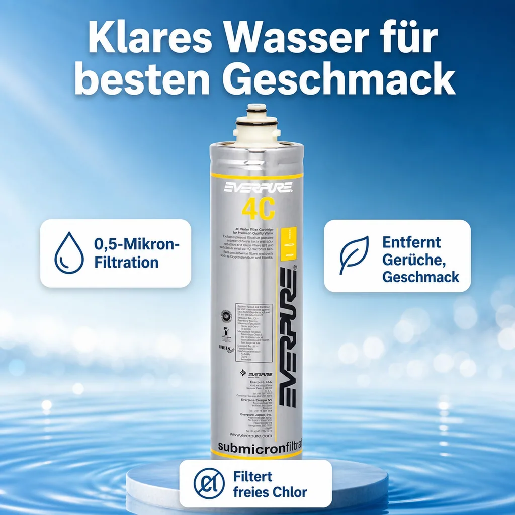 Wasserfilter, Filterpatrone - EVERPURE 4C für Premium Kaltgetränke