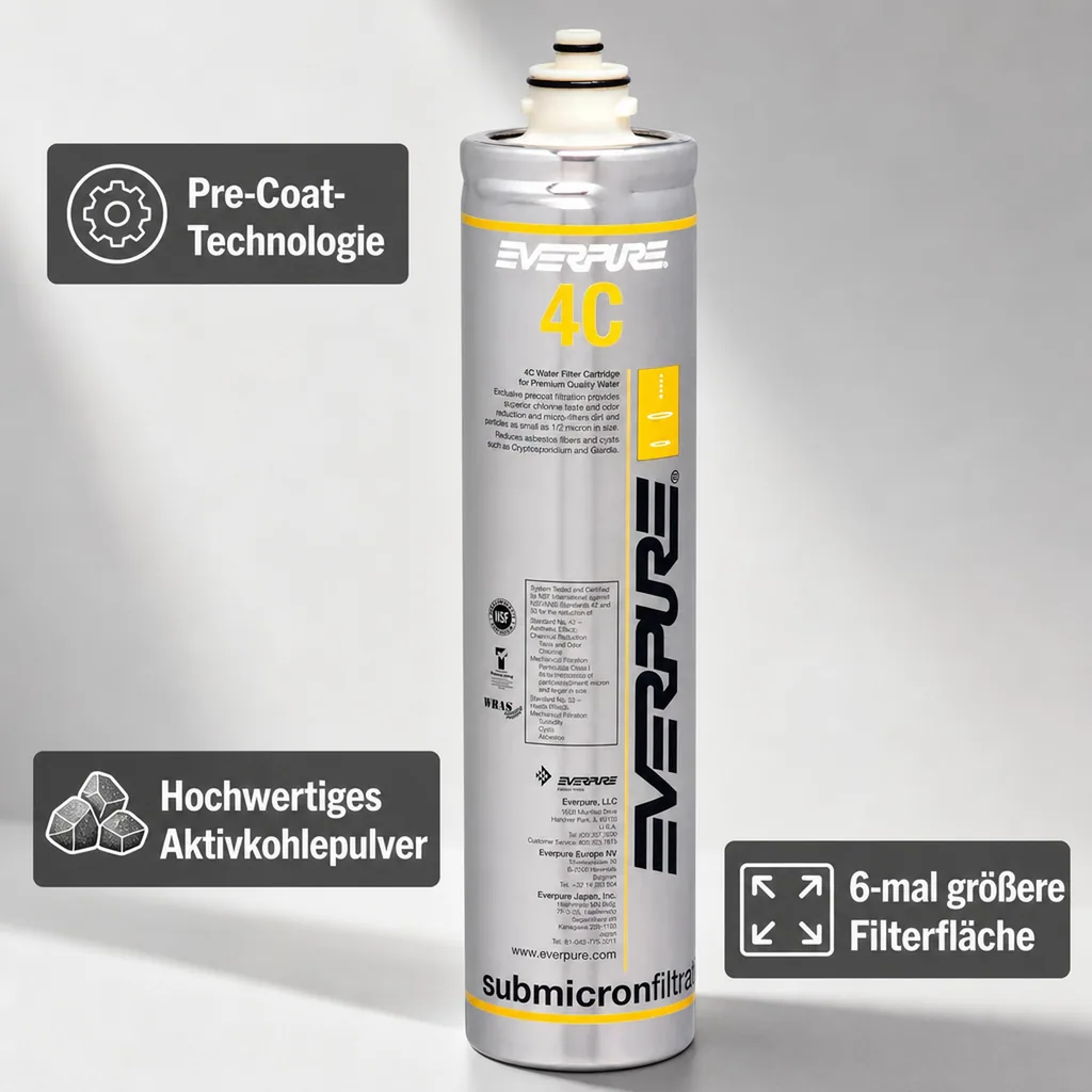 Wasserfilter, Filterpatrone - EVERPURE 4C für Premium Kaltgetränke