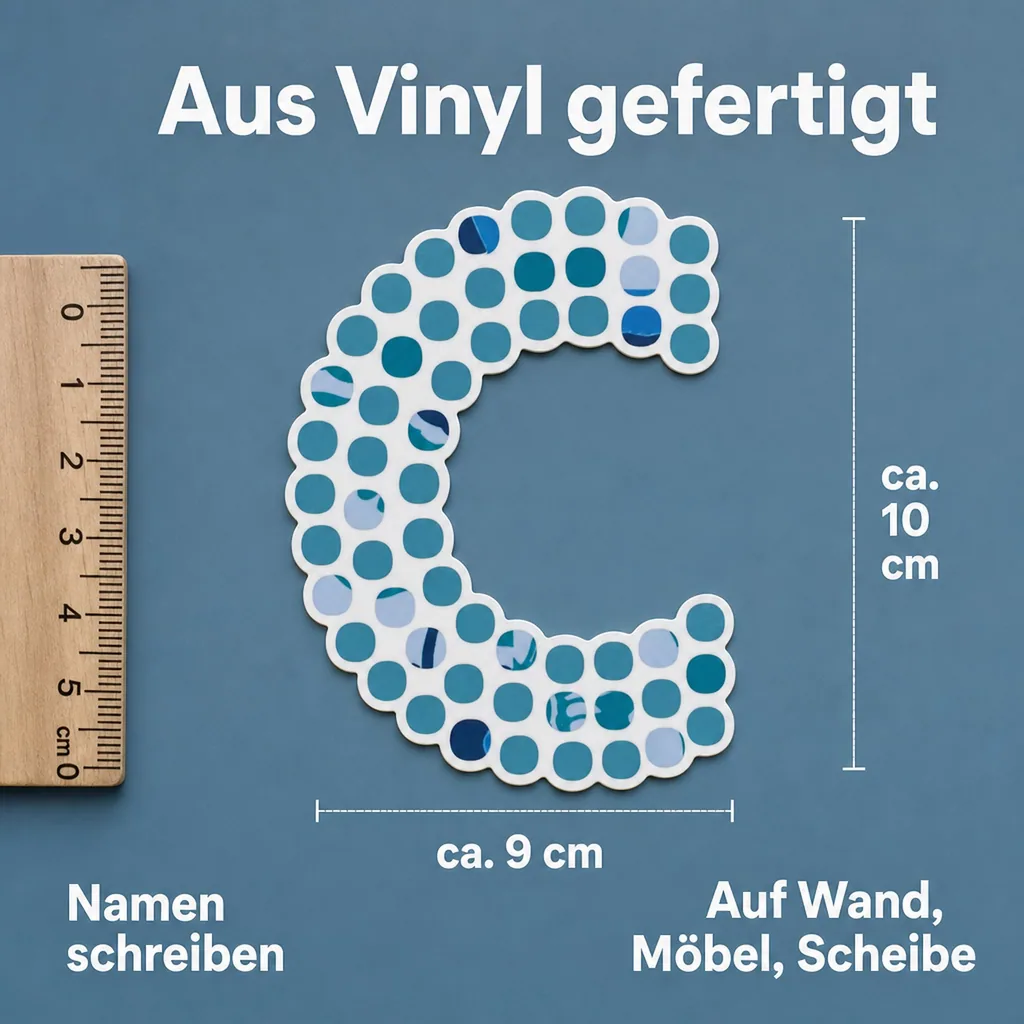 Lilipinso Sticker blau Buchstabe c