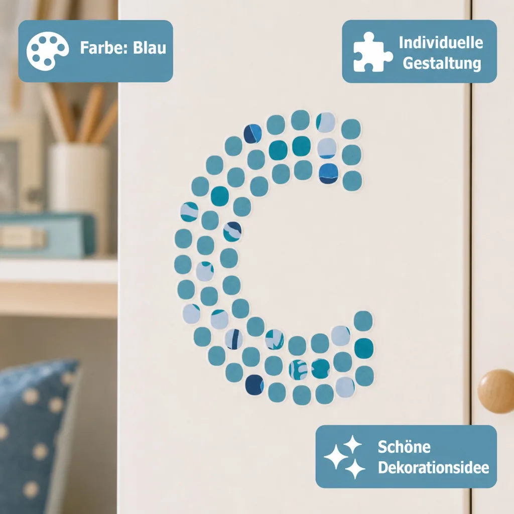 Lilipinso Sticker blau Buchstabe c